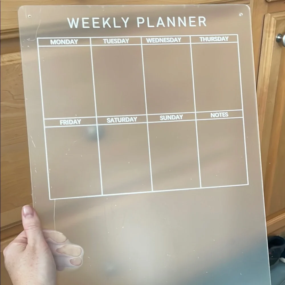 Clear Acrylic Weekly and Monthly Planner